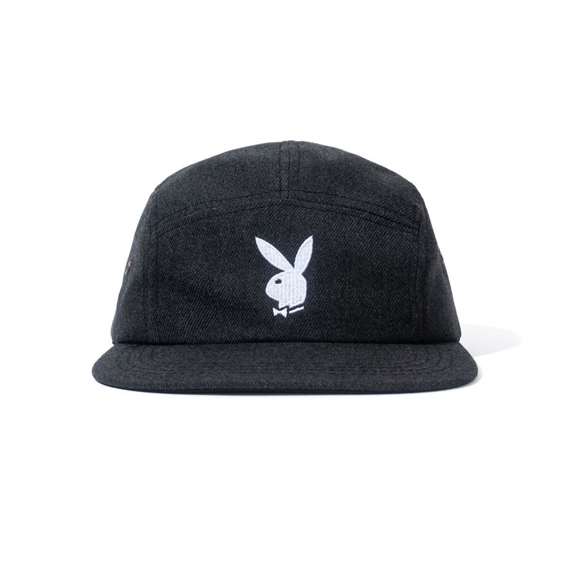 Chapeaux Playboy American Twill Unstructured 5 Panel Homme Grise | KYLRNGW-96