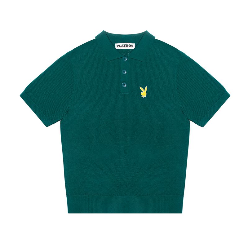 Chemises Playboy Time Off Polo Homme Turquoise | VBOSNGX-89