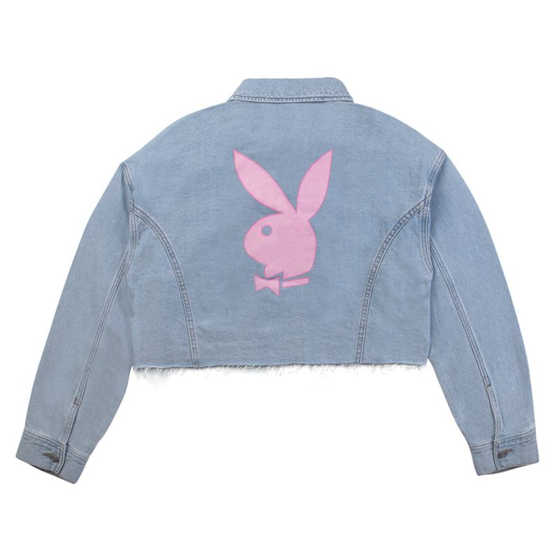 Jean Playboy Bunny Femme Bleu | BFPMJEU-89