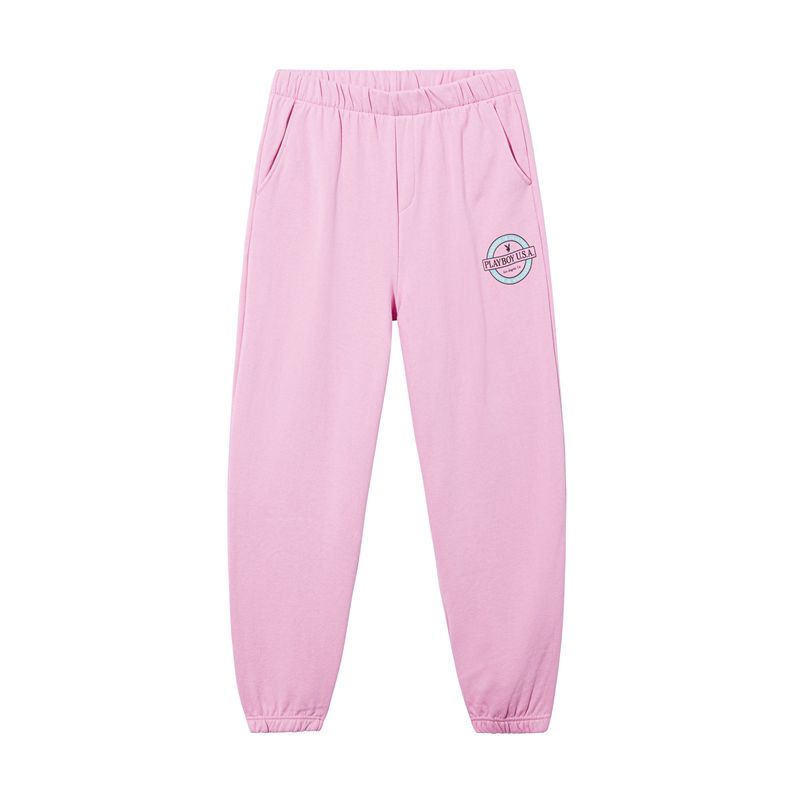 Pantalon Playboy Everyday Sweats Femme Rose | ZOADEJY-13