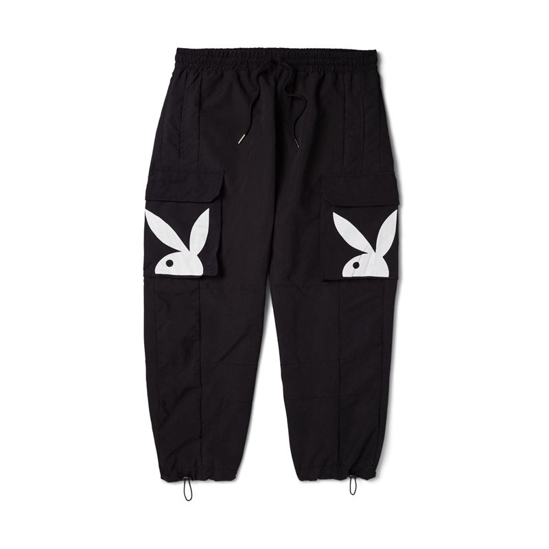 Pantalon Playboy Windbreakers Homme Noir | AHGOSDT-95