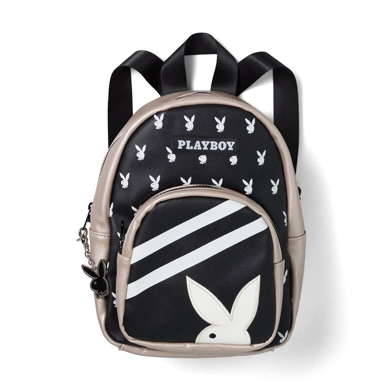 Sac À Main Playboy Bunny Mini Backpack Femme Noir | UBQPCOS-84