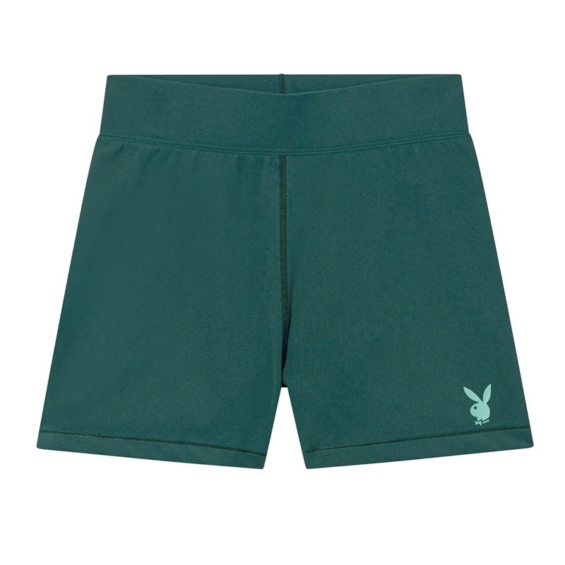 Shorts Playboy Biking Femme Vert | ZBAEWXO-36