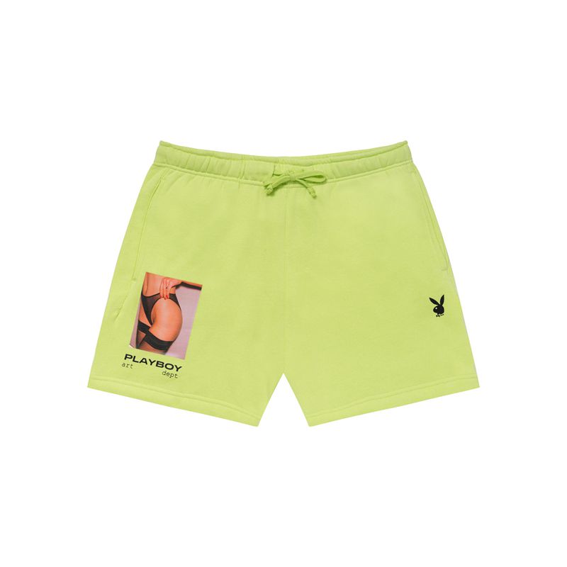 Shorts Playboy Invite Only Sweats Homme Vert | FLXYJTN-74