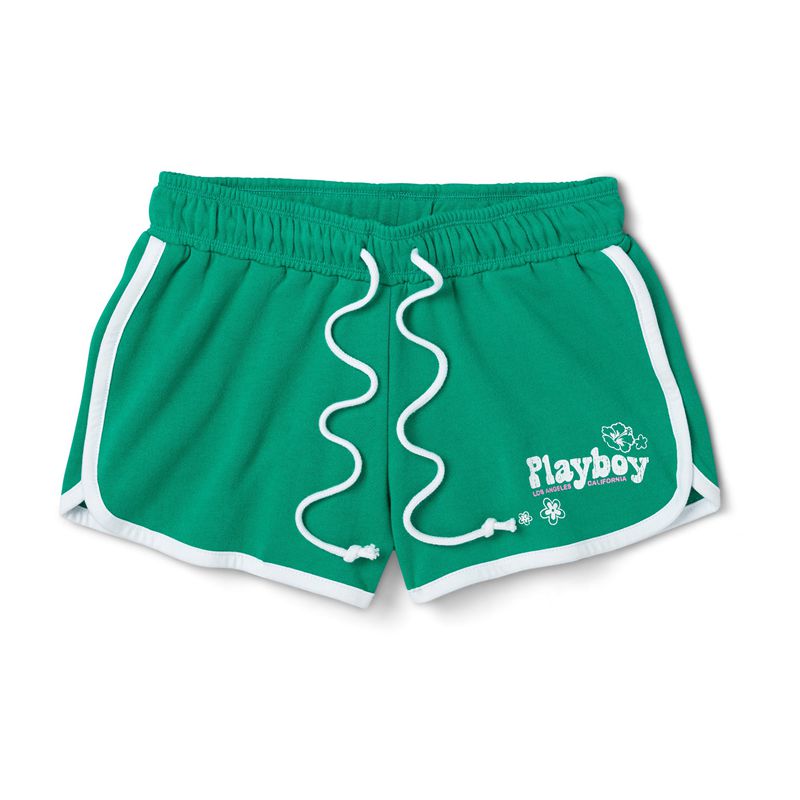 Shorts Playboy Island Dolphins Femme Blanche Vert | YWVZMLH-57