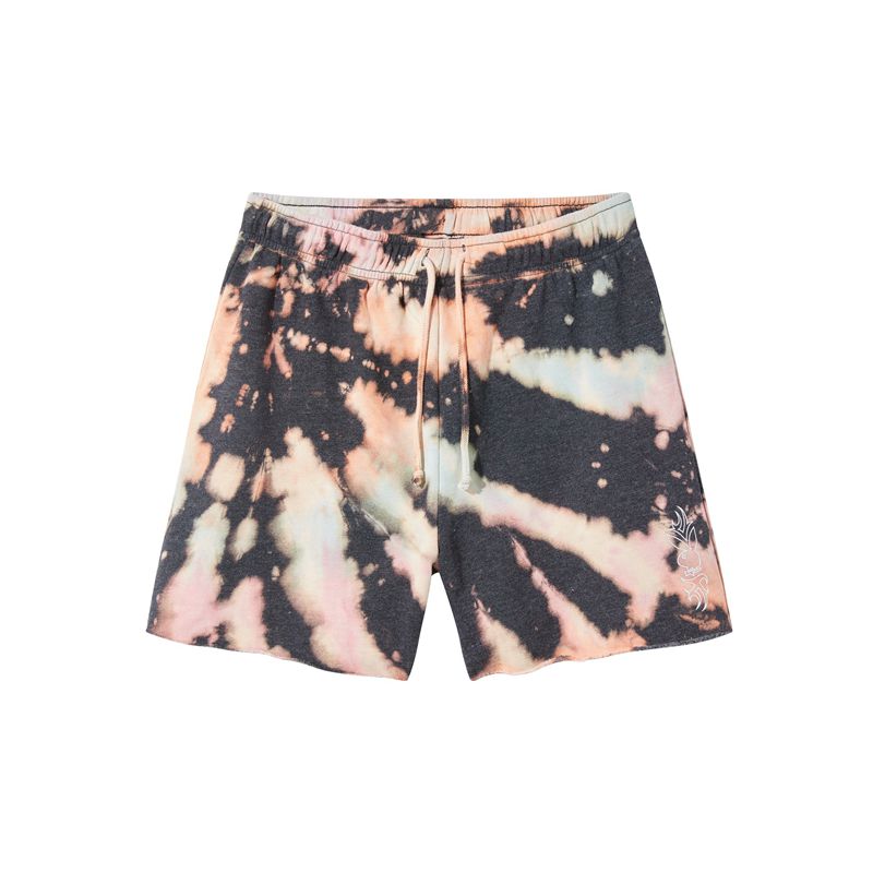 Shorts Playboy Tie-Dye Grunge Sweat Femme Multicolore | QUKSBGV-10