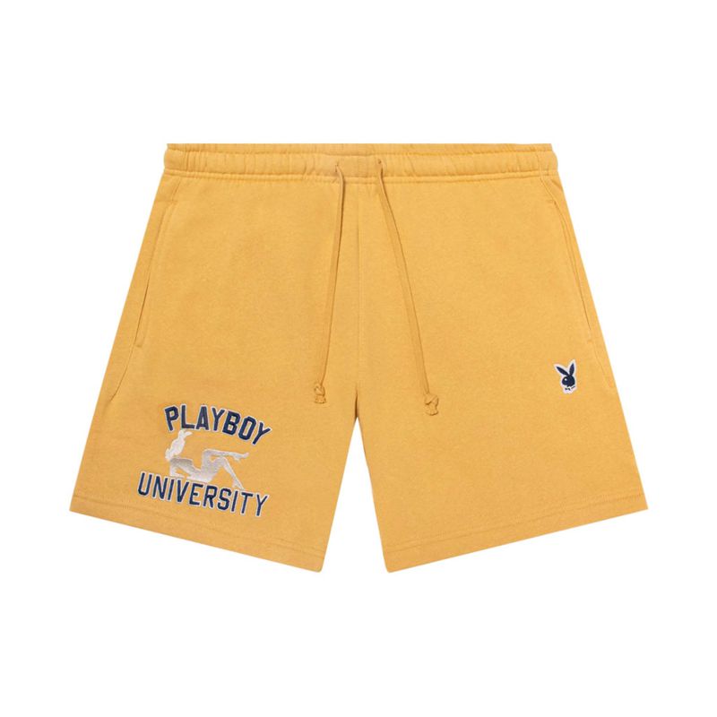 Shorts Playboy University Sweat Homme Vert | FALUQKV-75