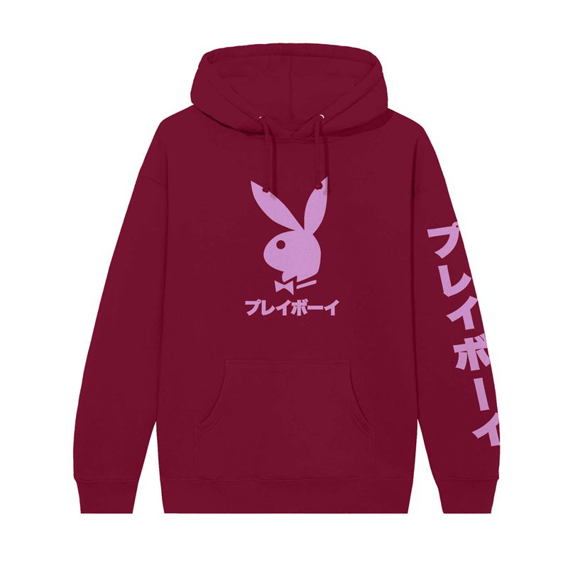 Sweat À Capuche Playboy Japanese Rabbit Head Homme Rouge | BKYWMDX-31