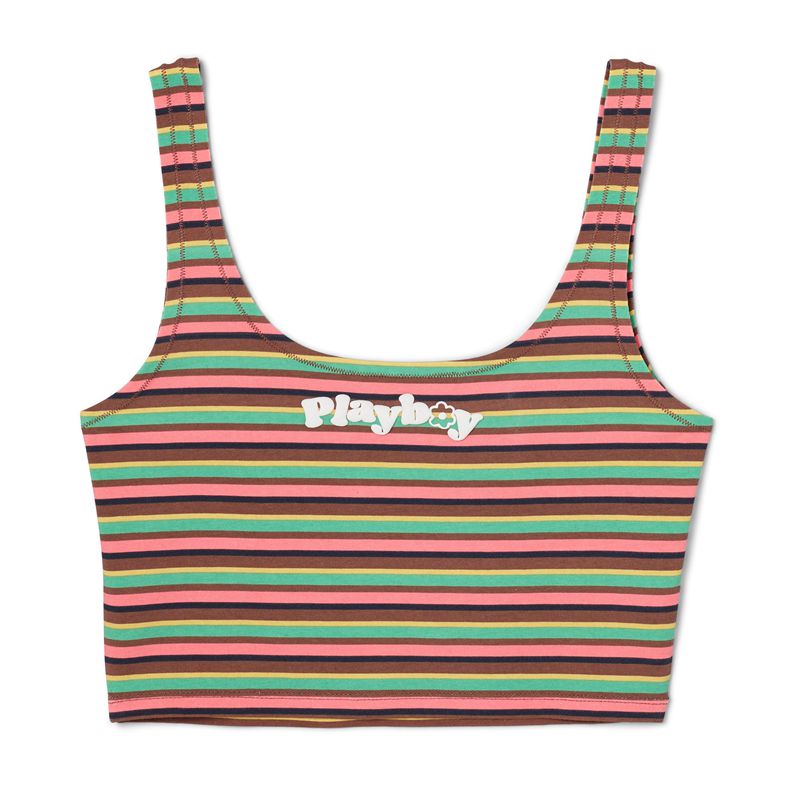 Tank Playboy Scoop Femme Multicolore | QOKJPXD-76