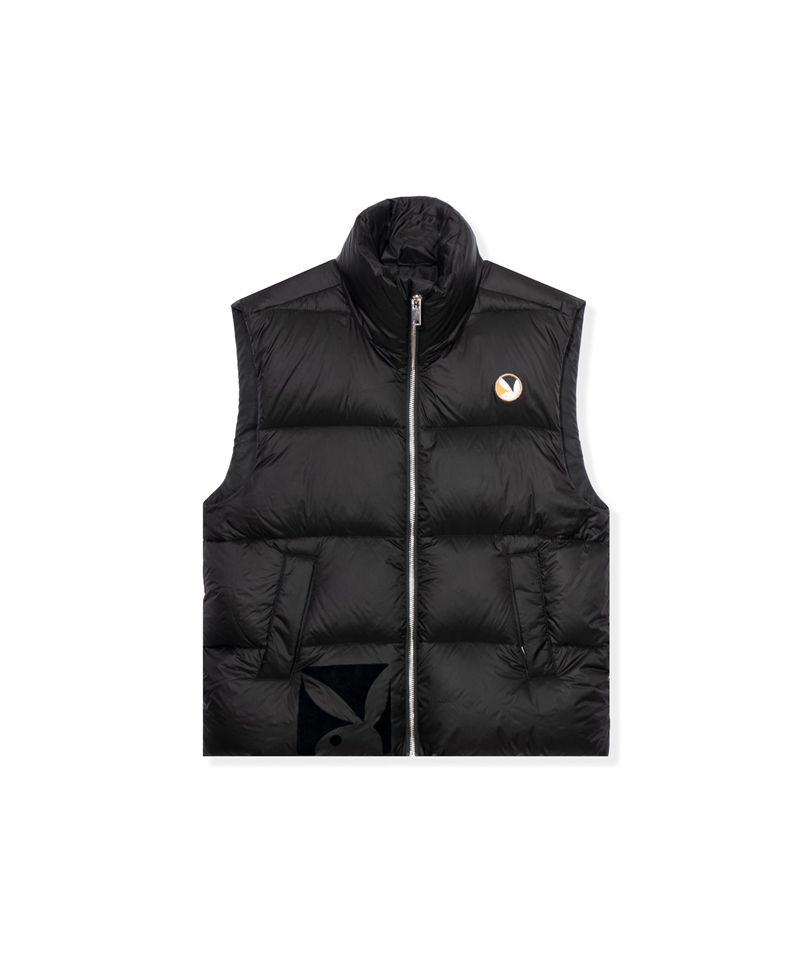 Vestes Playboy N950pb Puffer Vest Femme Noir | TVHJNYM-89