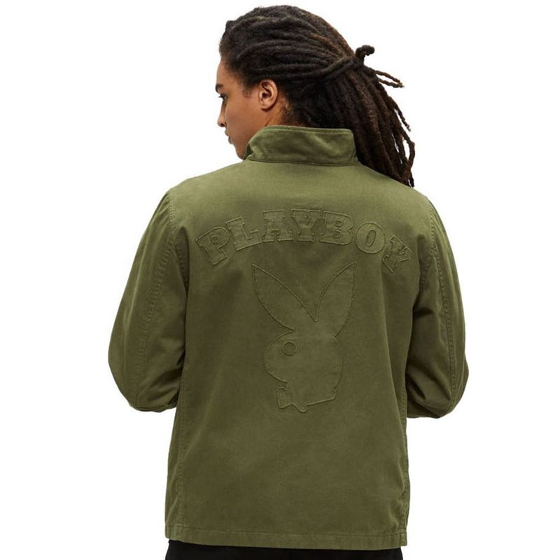 Vestes Playboy X Alpha Industries Field Jacket Homme Vert | RGHNTKP-53